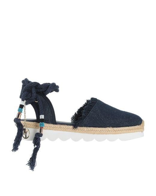 Manila Grace Blue Espadrilles