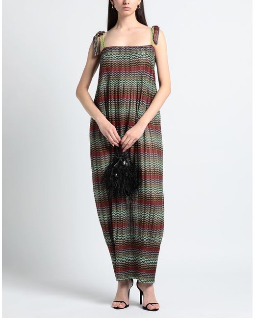 Hanita Green Maxi-Kleid