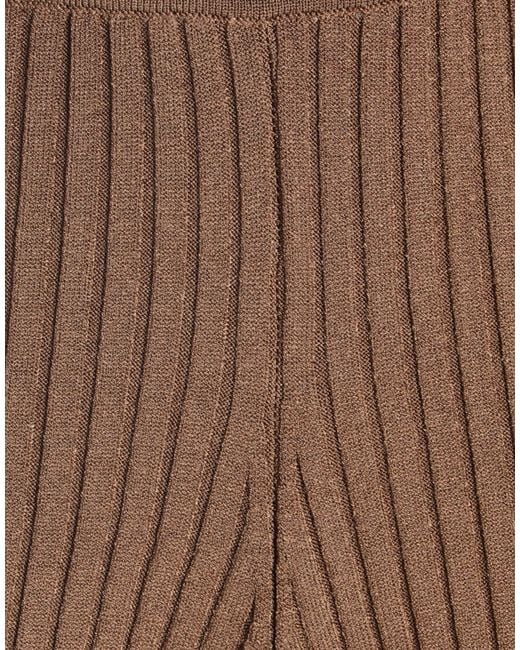 AMI Brown Pants Viscose, Polyester