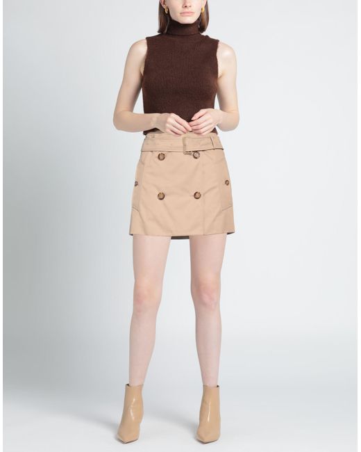 Burberry Natural Mini Skirt