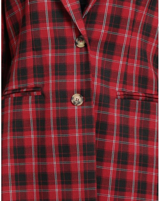 ViCOLO Red Blazer Polyester, Viscose, Elastane