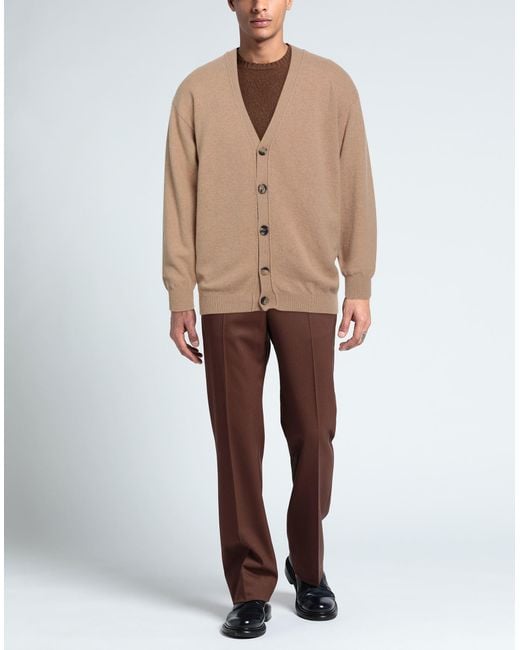 Amaranto Brown Cardigan Wool, Cashmere for men