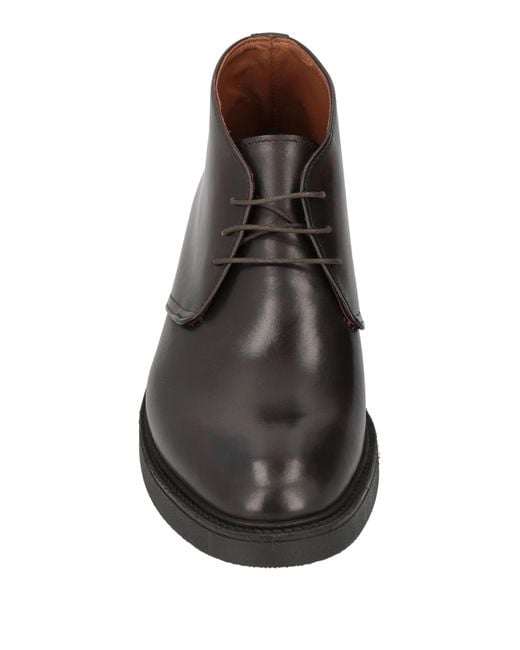 Calpierre Brown Ankle Boots Calfskin for men