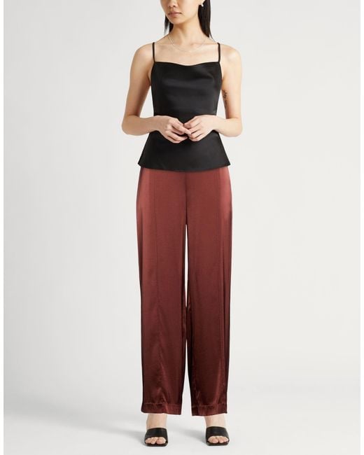 Roberto Collina Red Pants Silk, Elastane