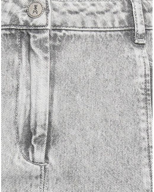 Patrizia Pepe Gray Jeansrock