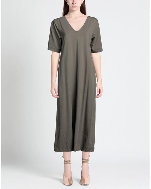 Alpha Studio Gray Midi Dress