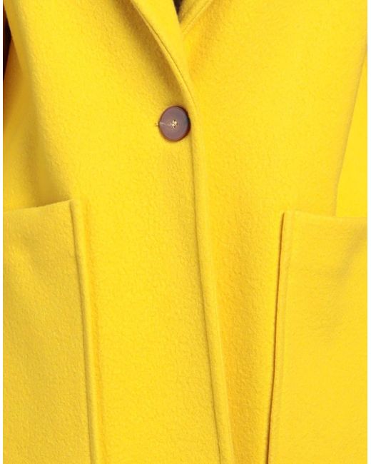 Manteau long Alysi en coloris Yellow