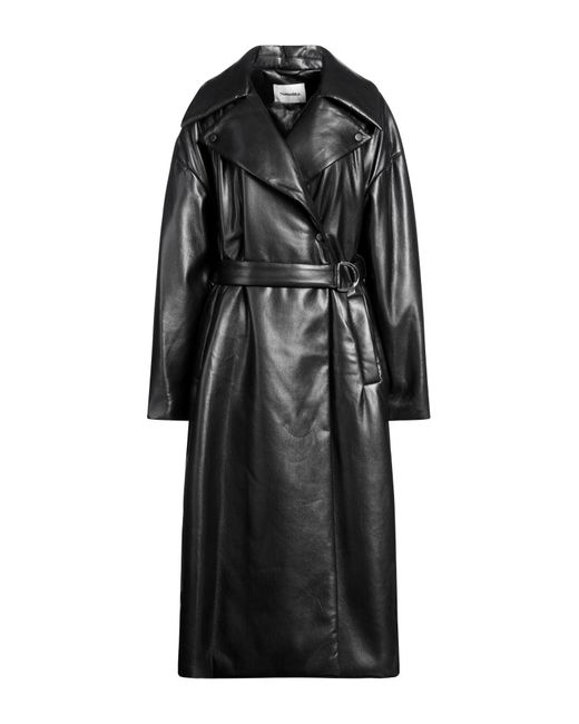 Nanushka Black Liano Belted Trench Coat