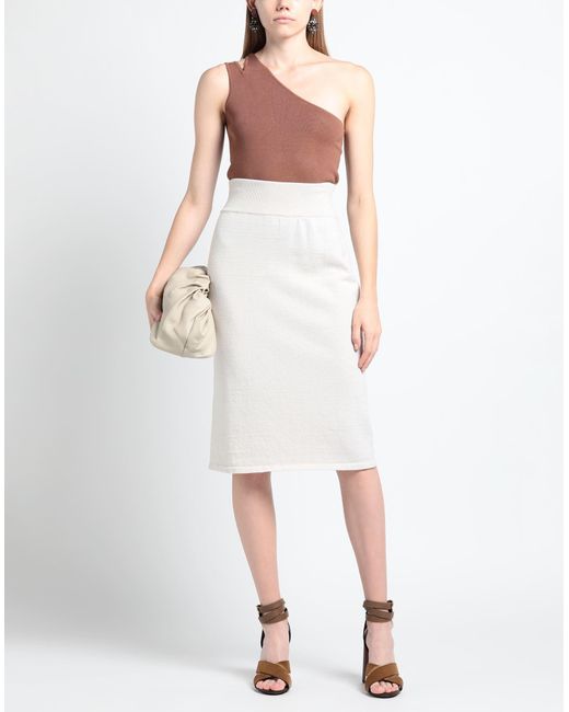 Bellwood White Midi Skirt