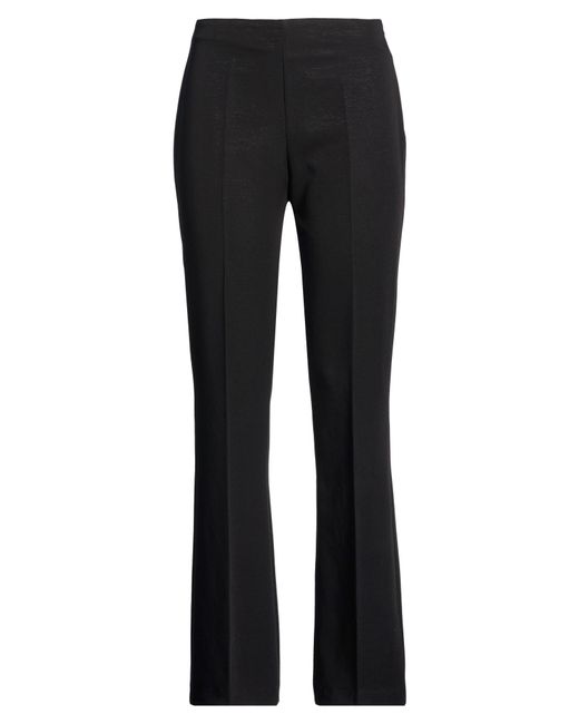 LANACAPRINA Black Pants Polyester, Viscose, Elastane