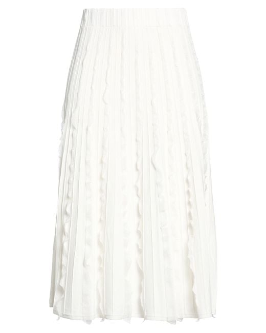 Emporio Armani White Midi Skirts