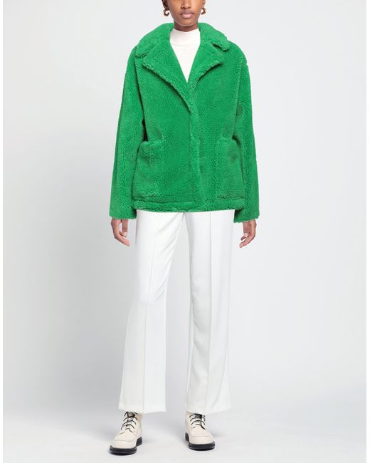 Stand Studio Green Shearling & Teddy