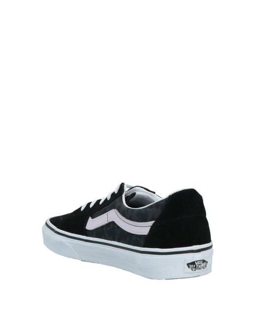 black leather junior vans