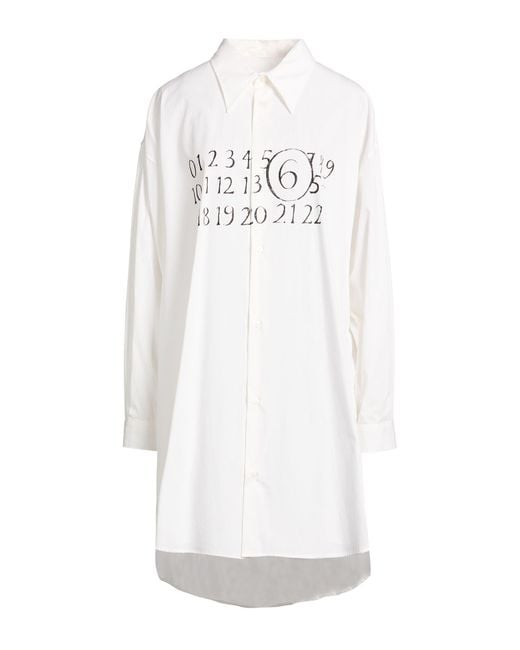 MM6 by Maison Margiela White Mini Dresses