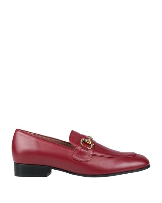 Bianca Di Red Loafers