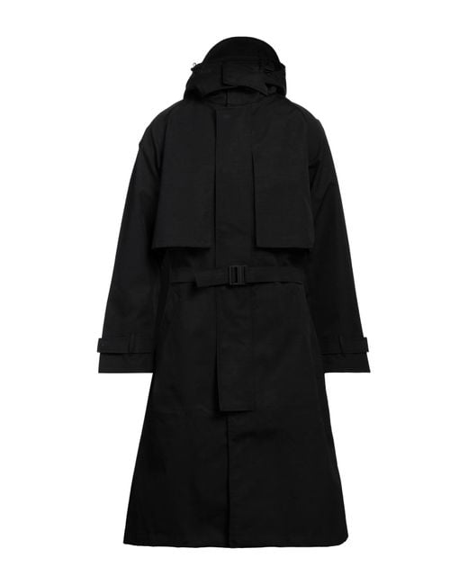 Y-3 Black Overcoat & Trench Coat for men