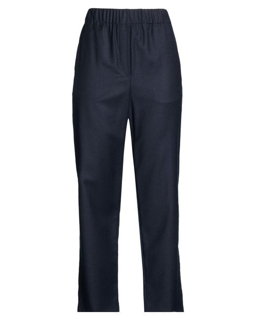 Weekend by Maxmara Blue Pants Virgin Wool, Elastane