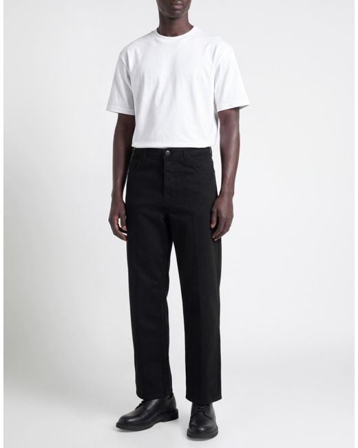 Yes London Black Trouser for men