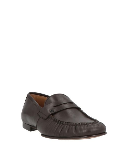 Baldinini Gray Dark Loafers Leather for men
