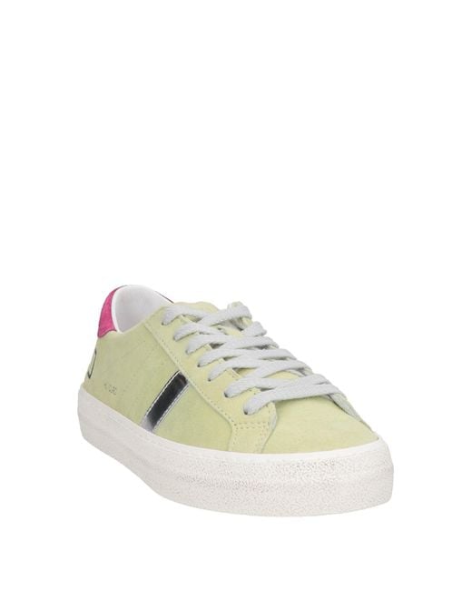 Date Green Sneakers Leather