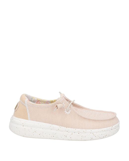 HeyDude Natural Lace-up Shoes