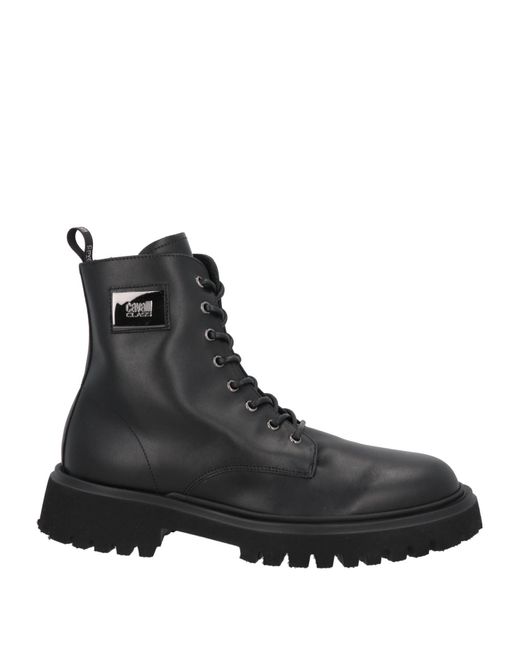 Class Roberto Cavalli Black Ankle Boots for men