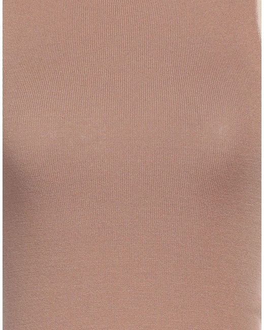 Caractere Natural Camel Sweater Viscose, Polyester, Polyamide