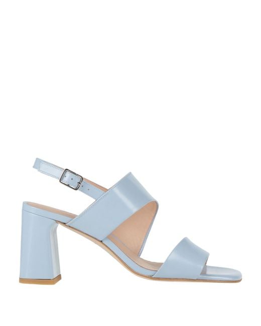Zinda White Sky Sandals Leather