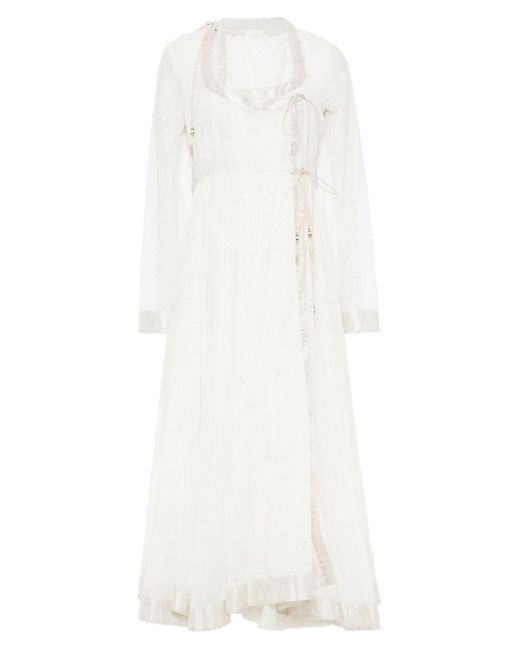 Etro White Maxi Dress