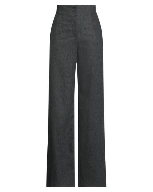 Emporio Armani Gray Charcoal Pants Virgin Wool, Cashmere, Elastane
