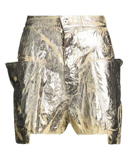 Rick Owens Metallic Shorts & Bermuda Shorts Polyamide for men