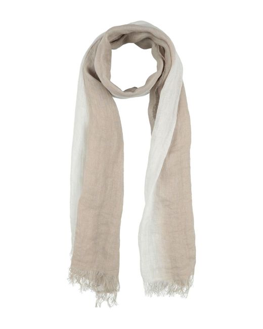 Antonelli White Sand Scarf Linen