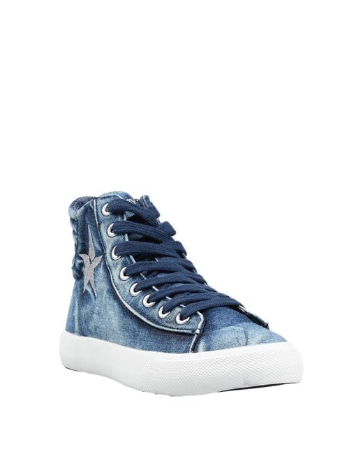 Replay Denim High-tops & Sneakers in Blue - Lyst