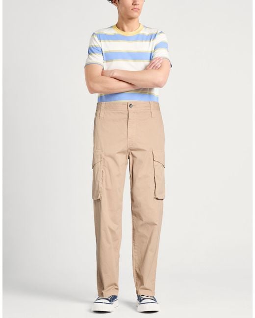 MSGM Natural Sand Pants Cotton for men