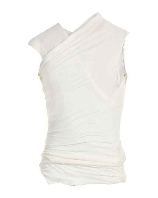 Rick Owens White T-Shirt Cotton for men