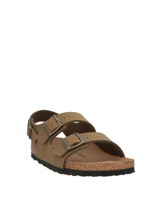 Birkenstock Brown Military Sandals Textile Fibers