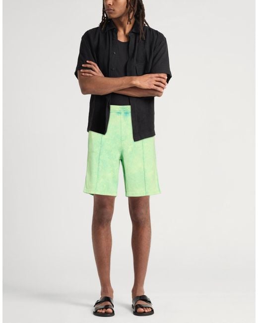 Roberto Collina Green Shorts & Bermuda Shorts for men