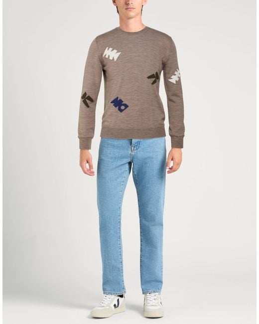 Zanone Brown Jumper for men