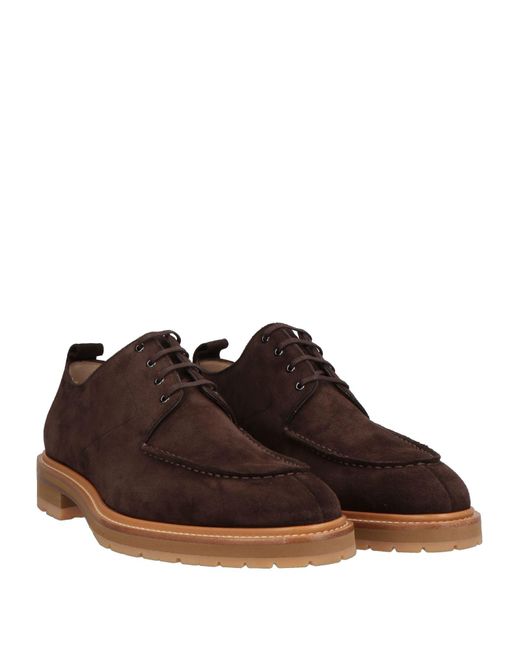 Bally Brown Dark Lace-Up Shoes Leather for men