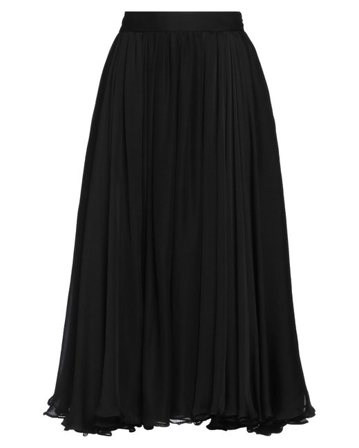 Rochas Black Midi Skirt