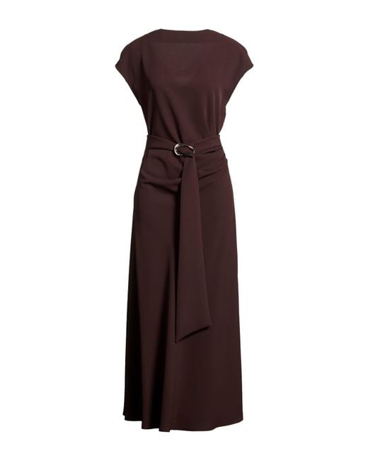Imperial Purple Dark Maxi Dress Polyester