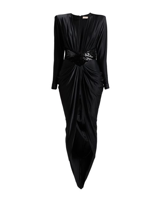 Alexandre Vauthier Black Maxi Dress Viscose, Elastane, Polyester