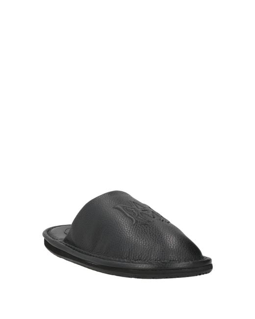 Amiri Black House Slipper Leather for men