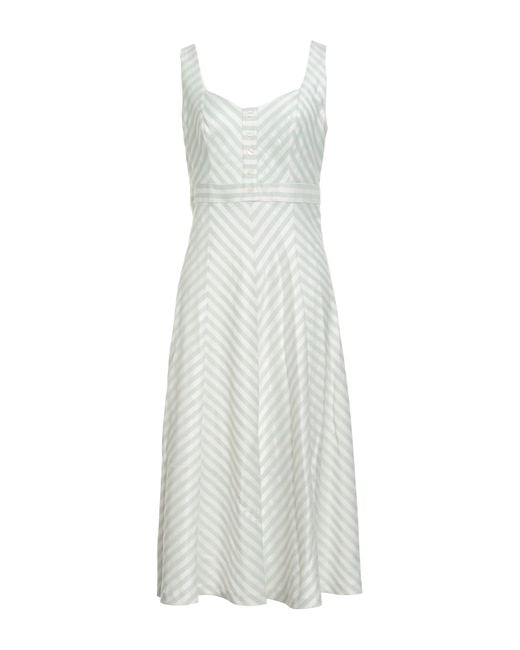 MARCIANO BY GUESS White Midi Dress Polyester, Viscose, Elastane