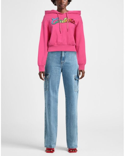 Versace Jeans Couture Pink Sweatshirt Cotton