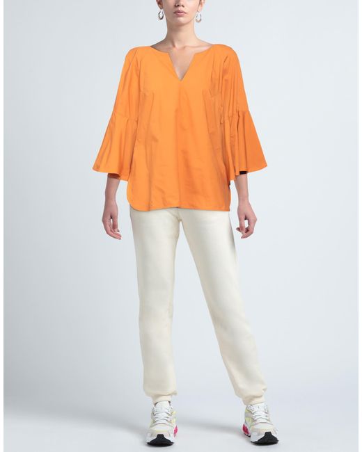 Top MEIMEIJ de color Orange