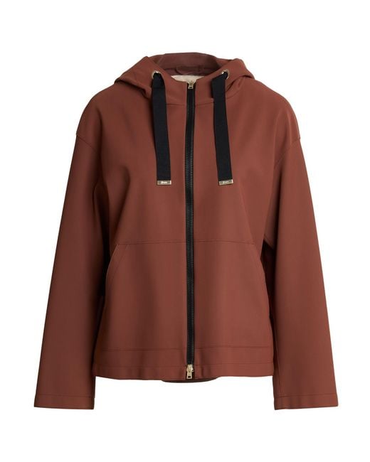 Herno Brown Jacket Polyamide, Elastane