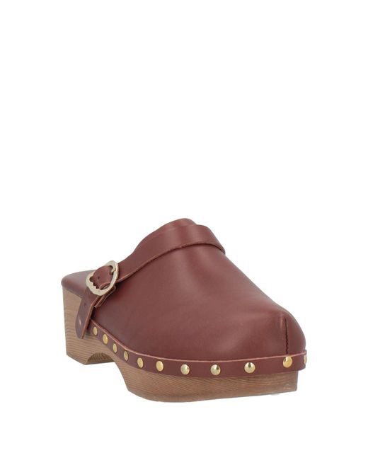 Ancient Greek Sandals Brown Mules & Clogs Leather