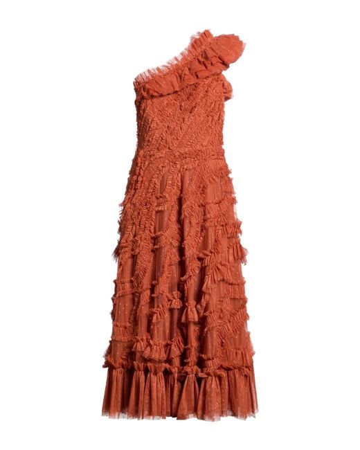 Needle & Thread Red Midi Dresses