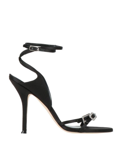 Lella Baldi Black Sandals
